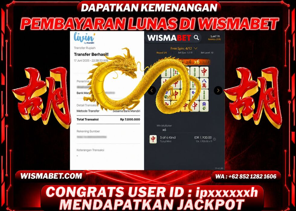 BUKTI KEMENANGAN Mahjong ways Rp7,000,000- LUNAS